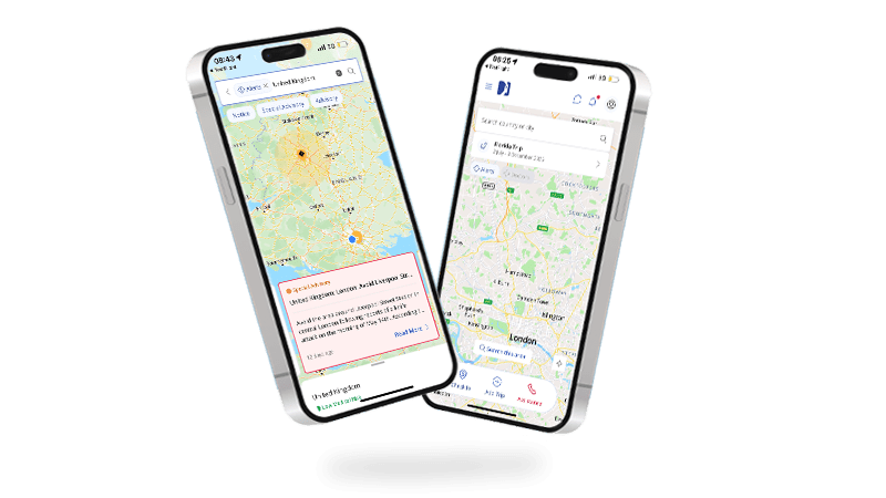 new mockup for the assistance app