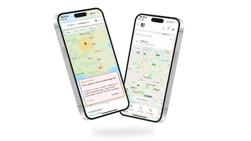 new mockup for the assistance app