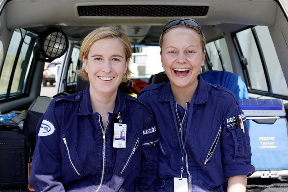 International SOS Flight doctors